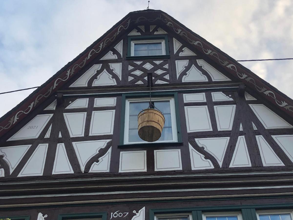 Schoene Ferienwohnung Altes Gebaelk Fachwerkhaus Bacharach Bagian luar foto
