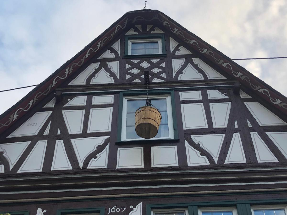 Schone Ferienwohnung Altes Gebalk Fachwerkhaus Bacharach Bagian luar foto